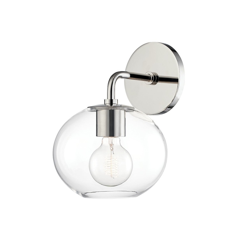 Mitzi H270101-PN Margot One Light Wall Sconce, Polished Nickel