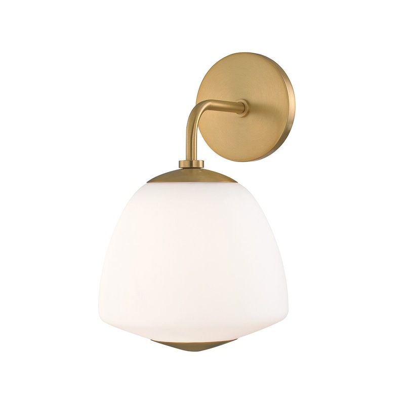 Mitzi H288101-AGB Jane One Light Wall Sconce, Aged Brass