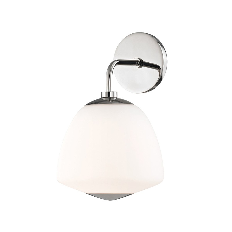 Mitzi H288101-PN Jane One Light Wall Sconce, Polished Nickel