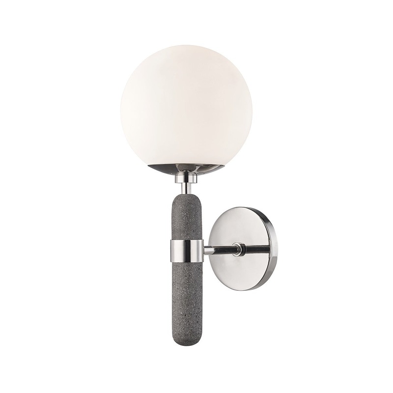 Mitzi H289101-PN Brielle One Light Wall Sconce, Polished Nickel