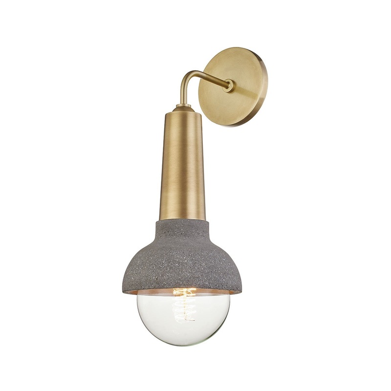 Mitzi H304101-AGB Macy One Light Wall Sconce, Aged Brass