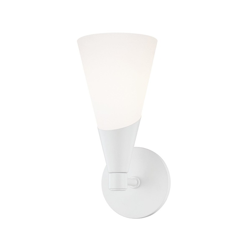 Mitzi H312101-WH Parker One Light Wall Sconce, White