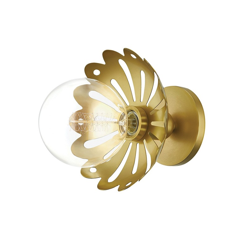 Mitzi H353101-AGB Alyssa One Light Wall Sconce, Aged Brass