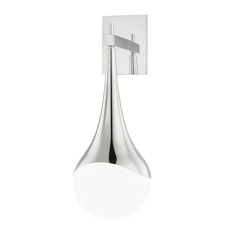 Mitzi H375101-PN Ariana One Light Wall Sconce, Polished Nickel