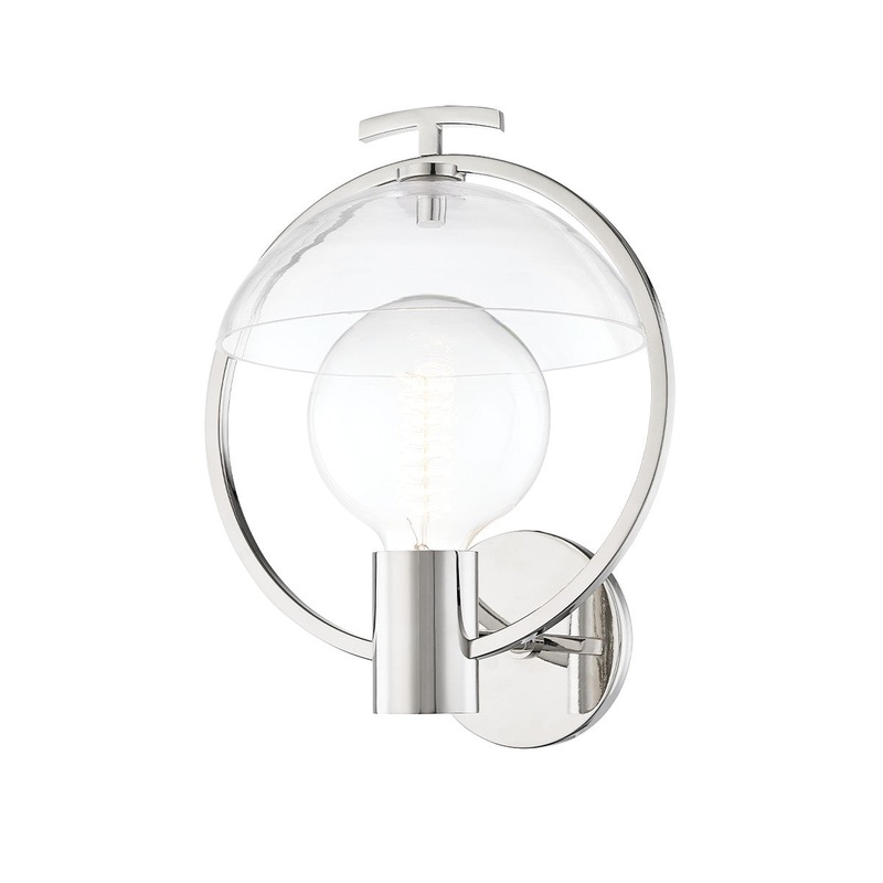 Mitzi H387101-PN Ringo One Light Wall Sconce, Polished Nickel
