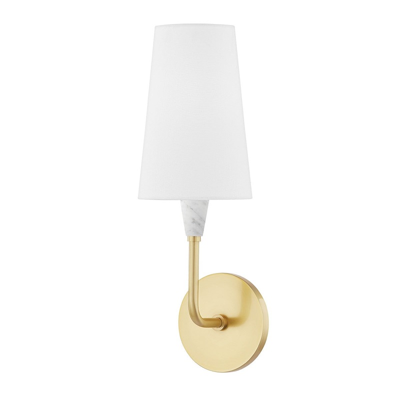 Mitzi H521101-AGB Janice One Light Wall Sconce, Aged Brass