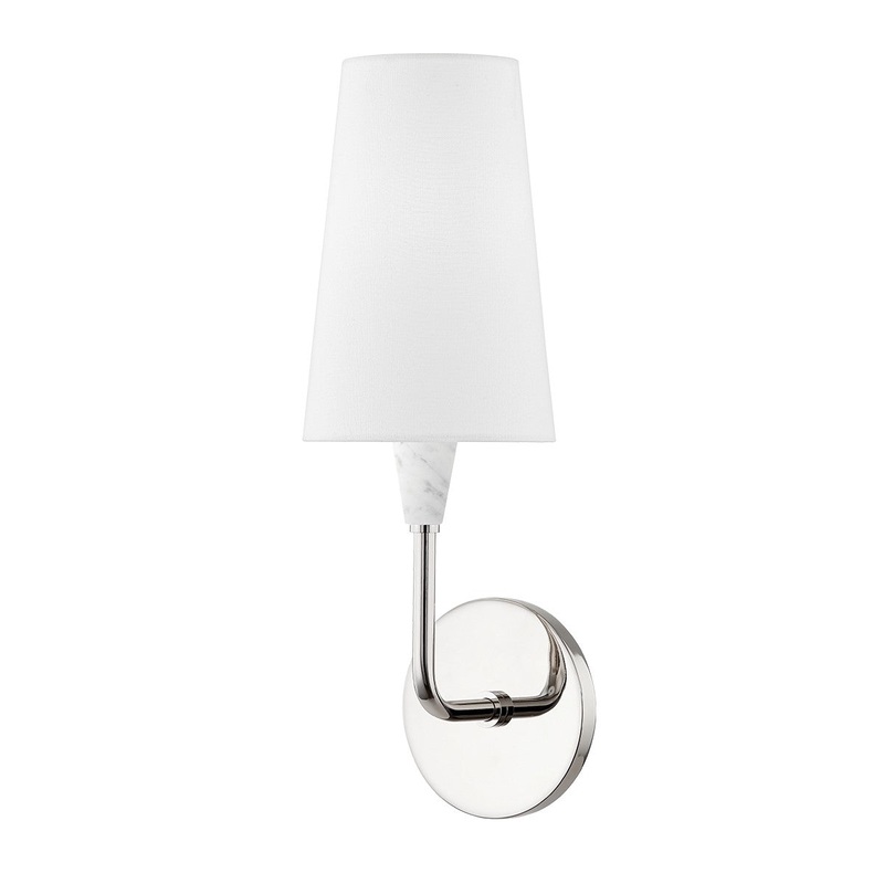 Mitzi H521101-PN Janice One Light Wall Sconce, Polished Nickel