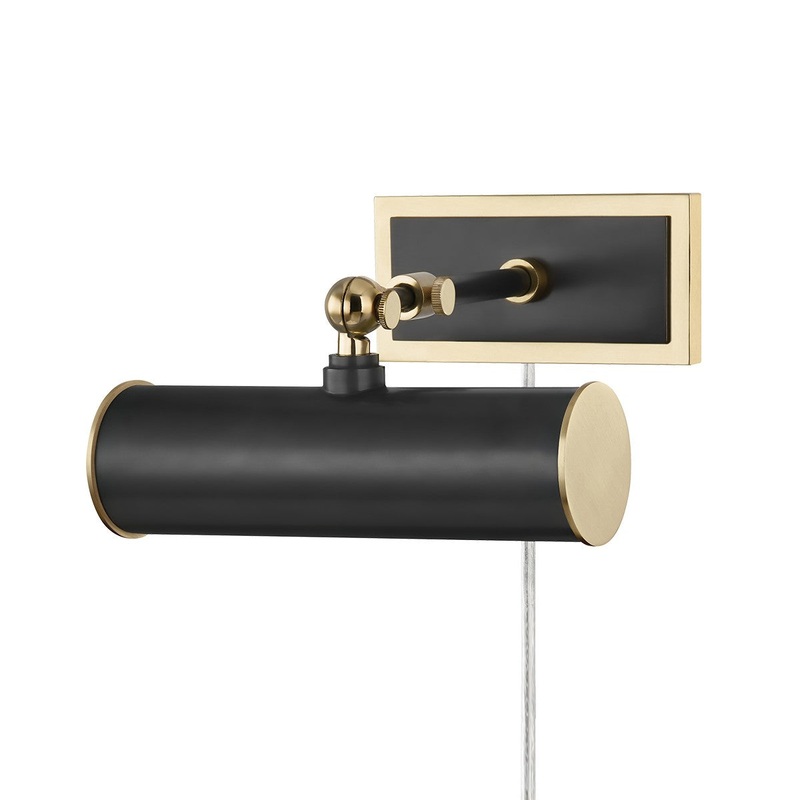 Mitzi HL263201-AOB Holly One Light Picture Light With Plug, Aged Old Bronze