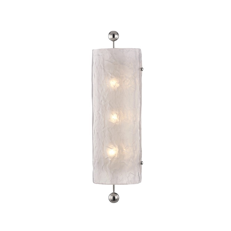 Hudson Valley 2422-PN Broome Three Light Wall Sconce, Polished Nickel (Discontinued)