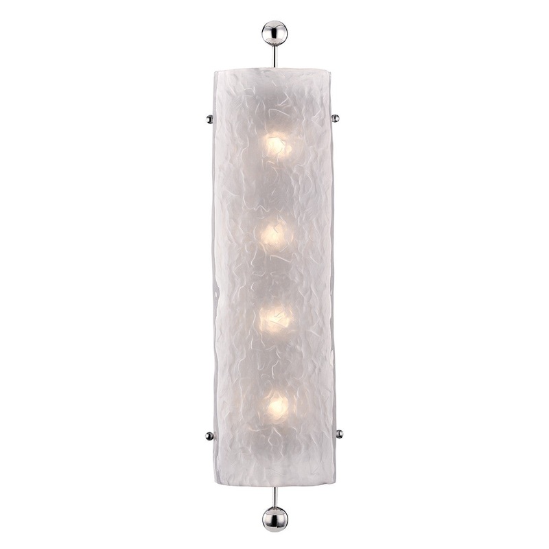 Hudson Valley 2427-PN Broome Four Light Wall Sconce, Polished Nickel (Discontinued)