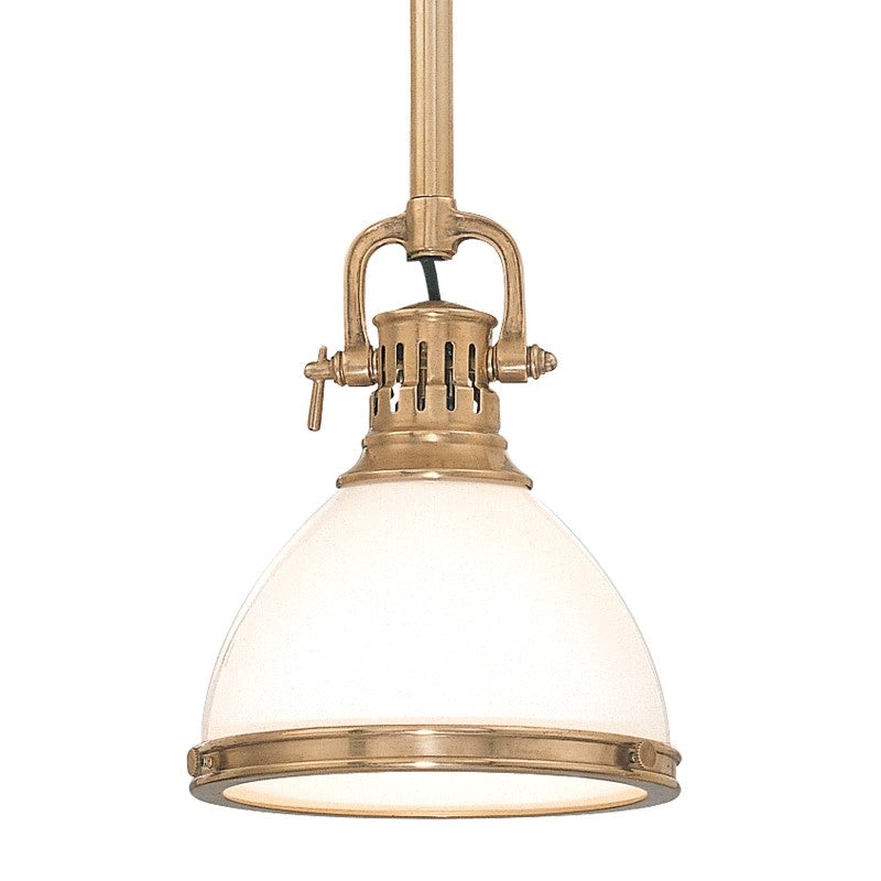 Hudson Valley 2623-AGB Randolph One Light Pendant, Aged Brass