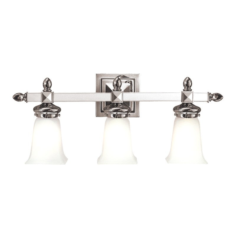 Hudson Valley 2823-PN Cumberland Three Light Bath Bracket, Polished Nickel (Discontinued)