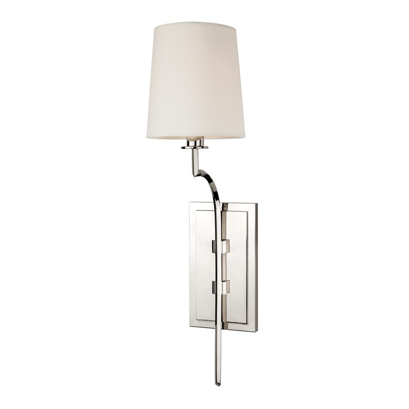 Hudson Valley 3111-PN Glenford One Light Wall Sconce, Polished Nickel