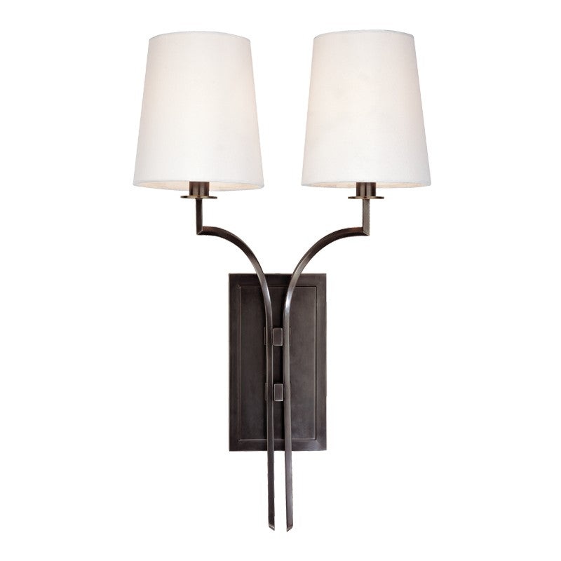 Hudson Valley 3112-OB Glenford Two Light Wall Sconce, Old Bronze