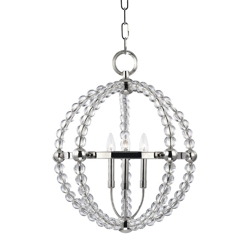 Hudson Valley 3120-PN Danville Three Light Pendant, Polished Nickel