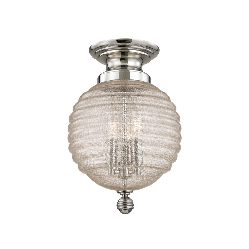 Hudson Valley 3200-PN Coolidge Three Light Flush Mount, Polished Nickel (Discontinued)