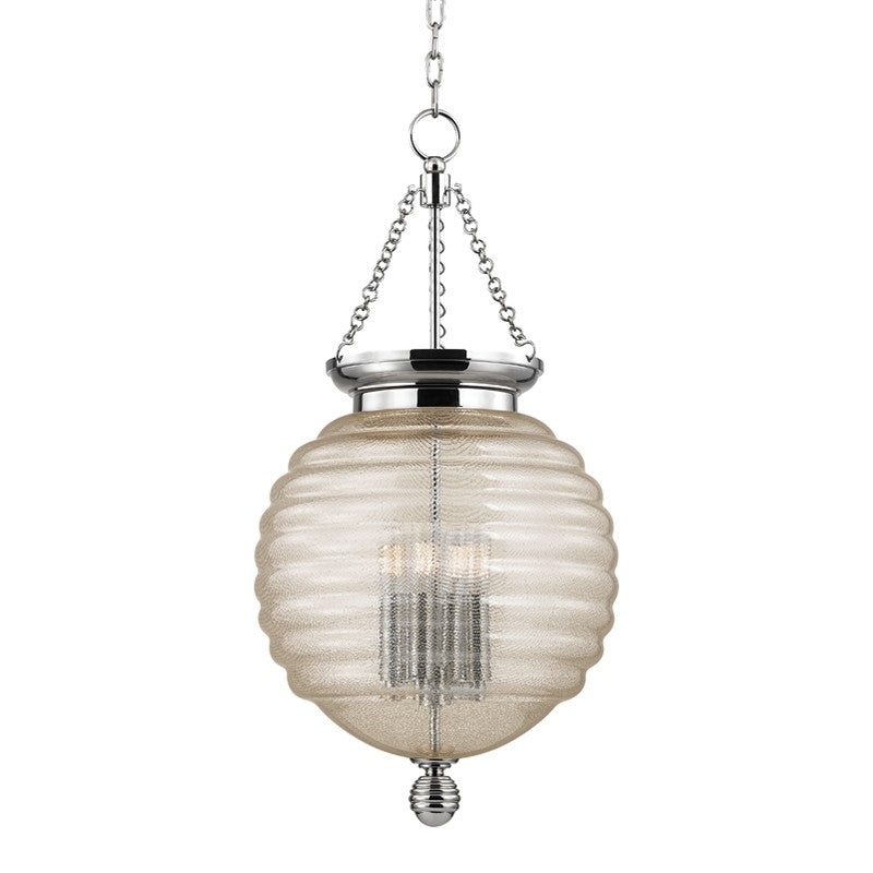 Hudson Valley 3214-PN Coolidge Four Light Pendant, Polished Nickel (Discontinued)
