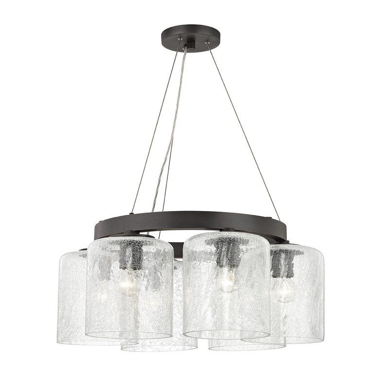 Hudson Valley 3224-OB Charles Six Light Chandelier, Old Bronze (Discontinued)