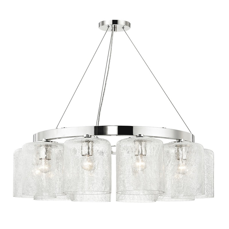 Hudson Valley 3234-PN Charles Ten Light Chandelier, Polished Nickel