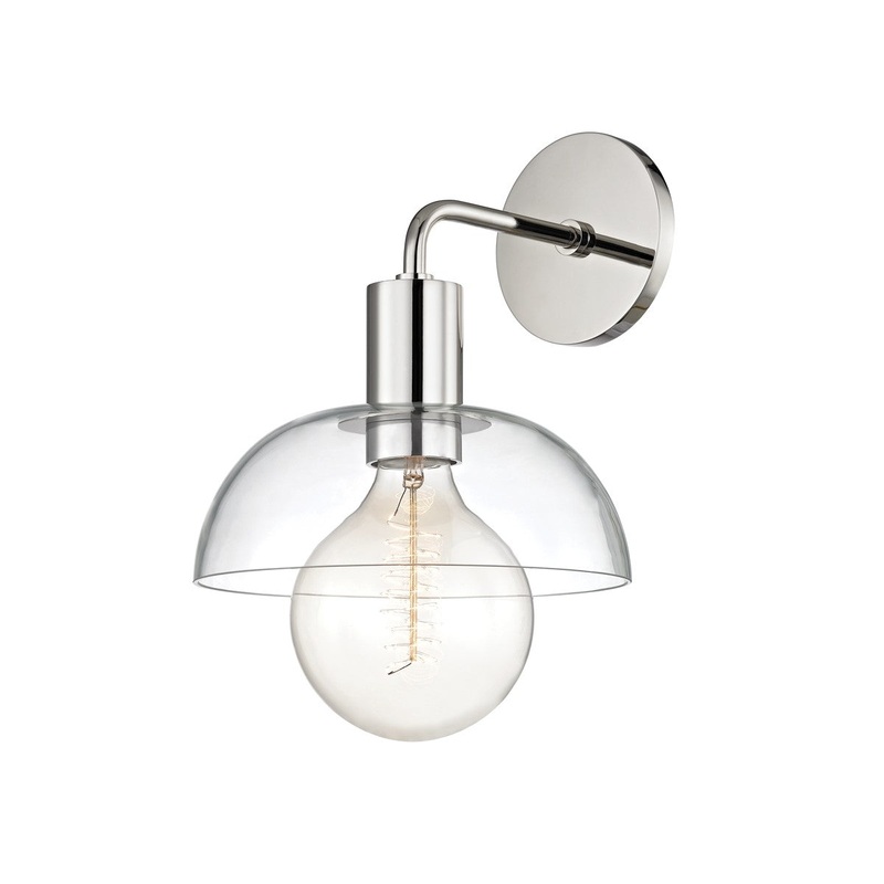 Mitzi H107101-PN Kyla One Light Wall Sconce, Polished Nickel