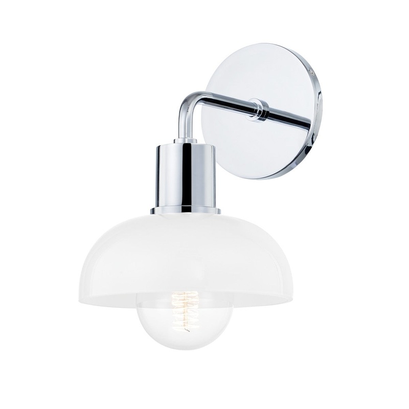 Mitzi H107301-PC Kyla One Light Bath Bracket, Polished Chrome