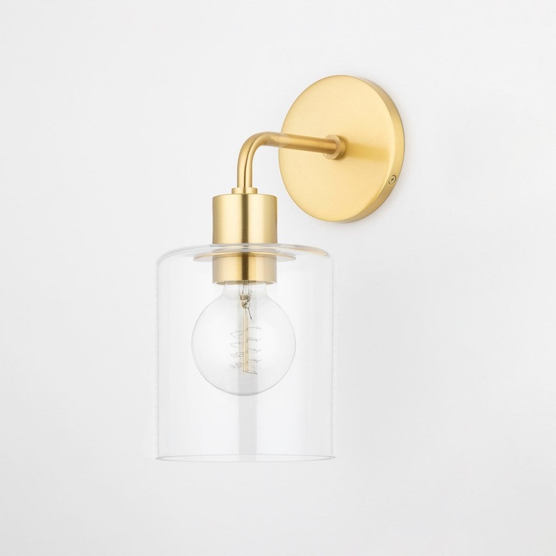 Mitzi H108101-AGB Neko One Light Wall Sconce, Aged Brass