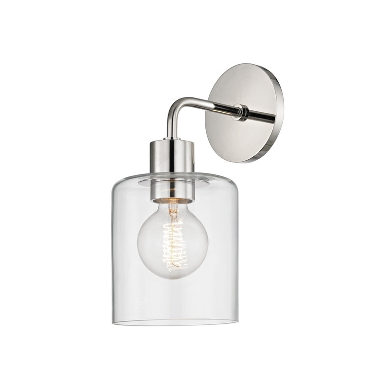 Mitzi H108101-PN Neko One Light Wall Sconce, Polished Nickel