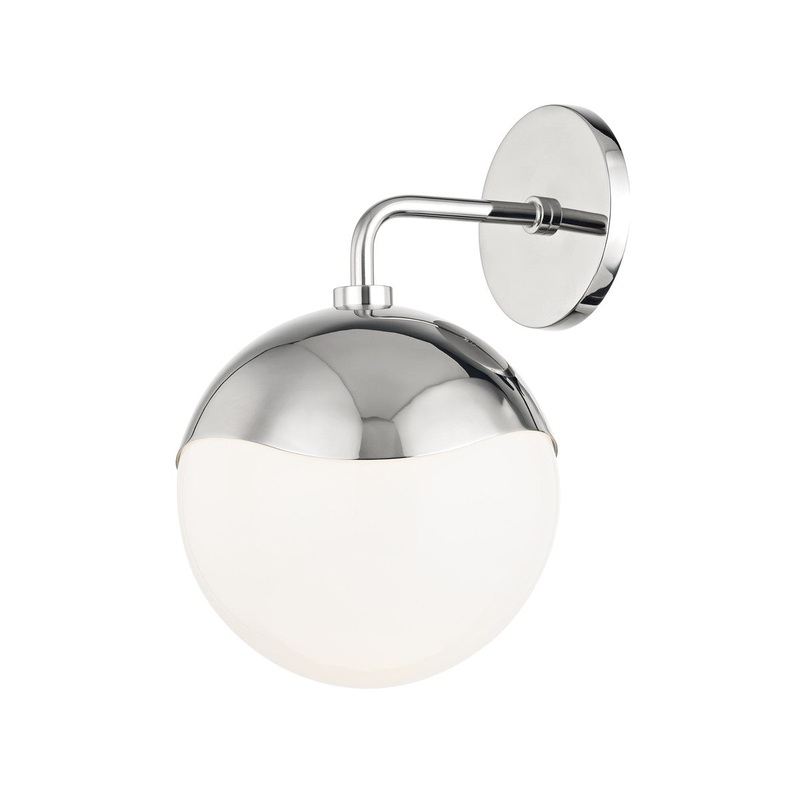 Mitzi H125101-PN Ella One Light Wall Sconce, Polished Nickel