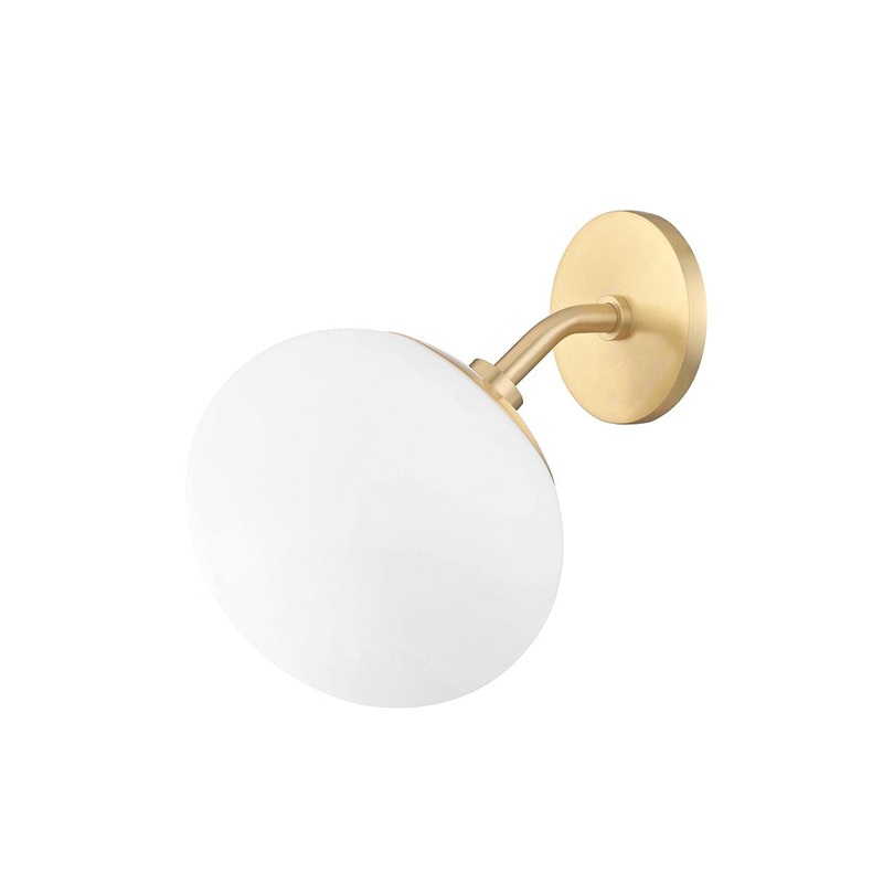 Mitzi H134101-AGB Estee One Light Wall Sconce, Aged Brass