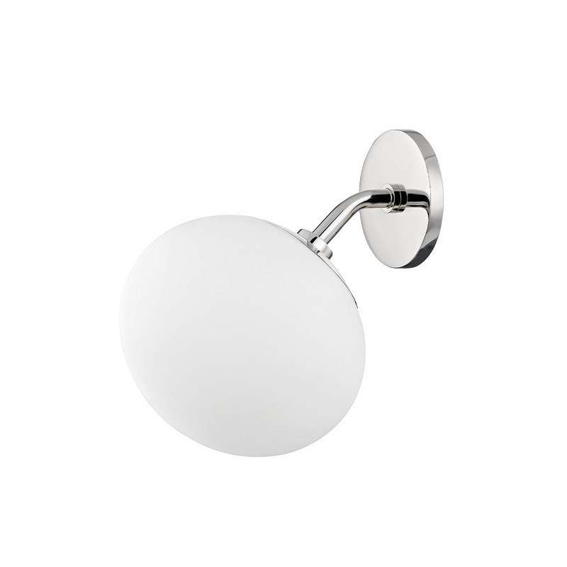 Mitzi H134101-PN Estee One Light Wall Sconce, Polished Nickel