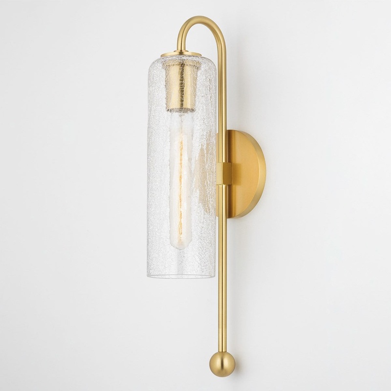 Mitzi H222101-AGB Skye One Light Wall Sconce, Aged Brass