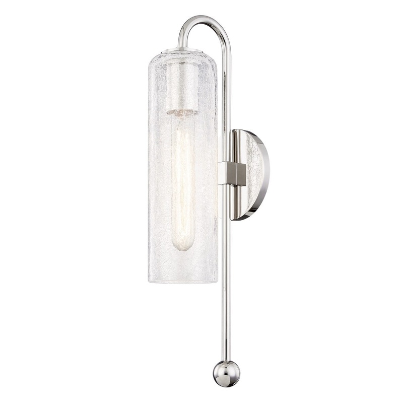 Mitzi H222101-PN Skye One Light Wall Sconce, Polished Nickel