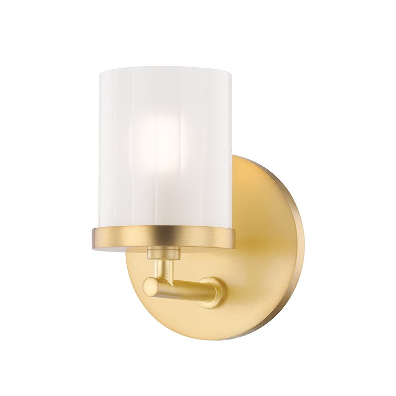 Mitzi H239301-AGB Ryan One Light Bath Bracket, Aged Brass