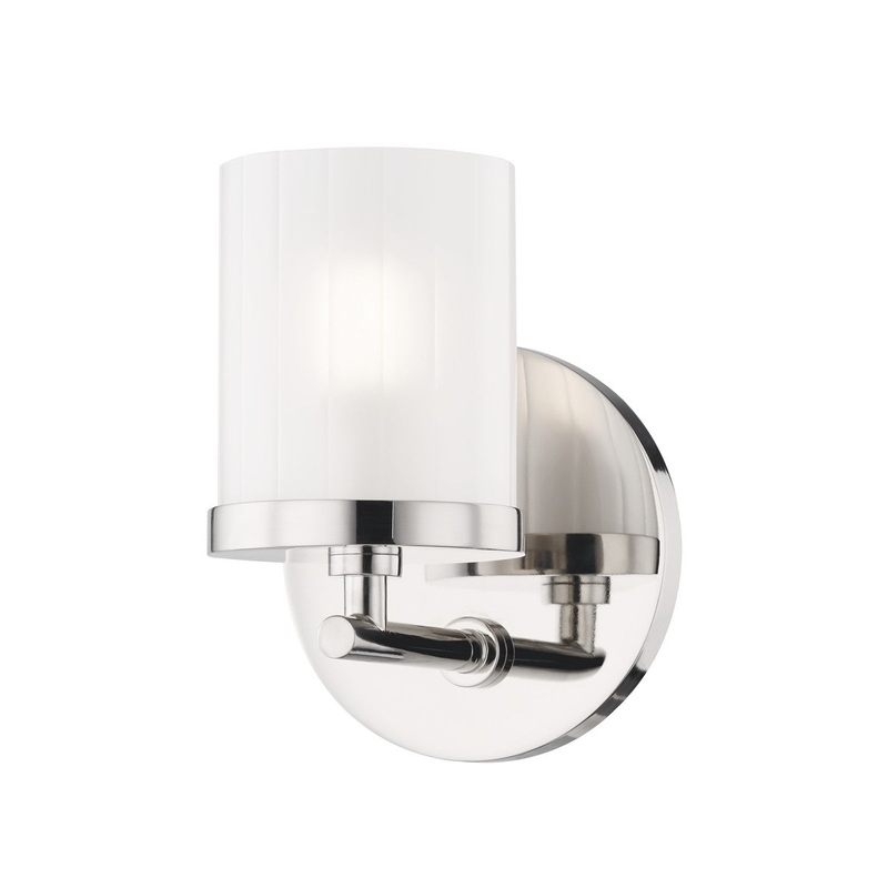Mitzi H239301-PN Ryan One Light Bath Bracket, Polished Nickel