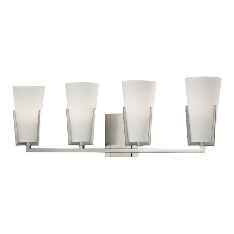 Hudson Valley 1804-SN Upton Four Light Bath Bracket, Satin Nickel (Discontinued)