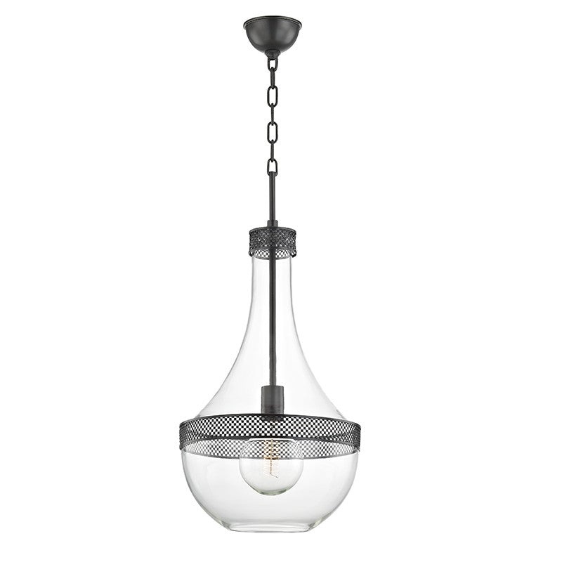 Hudson Valley 1814-OB Hagen One Light Pendant, Old Bronze