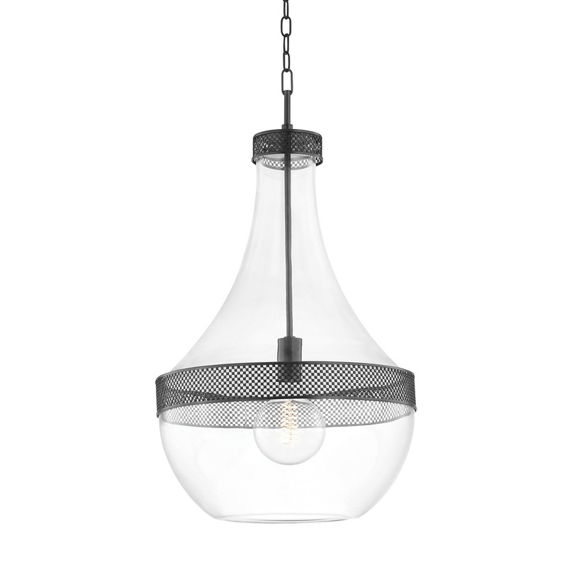 Hudson Valley 1817-OB Hagen One Light Pendant, Old Bronze