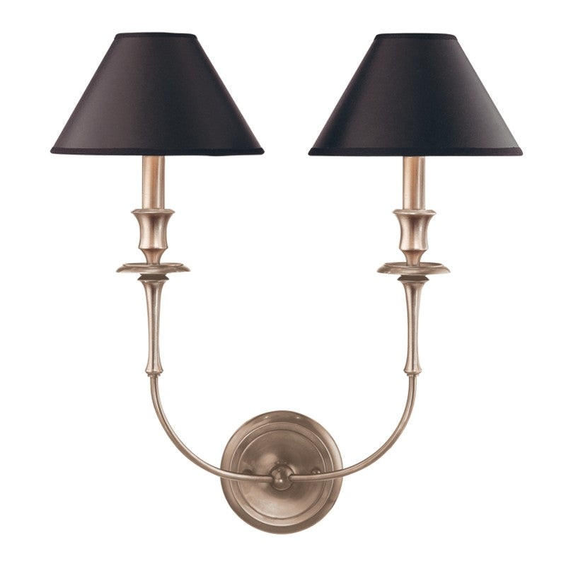 Hudson Valley 1862-AN Jasper Two Light Wall Sconce, Antique Nickel (Discontinued)