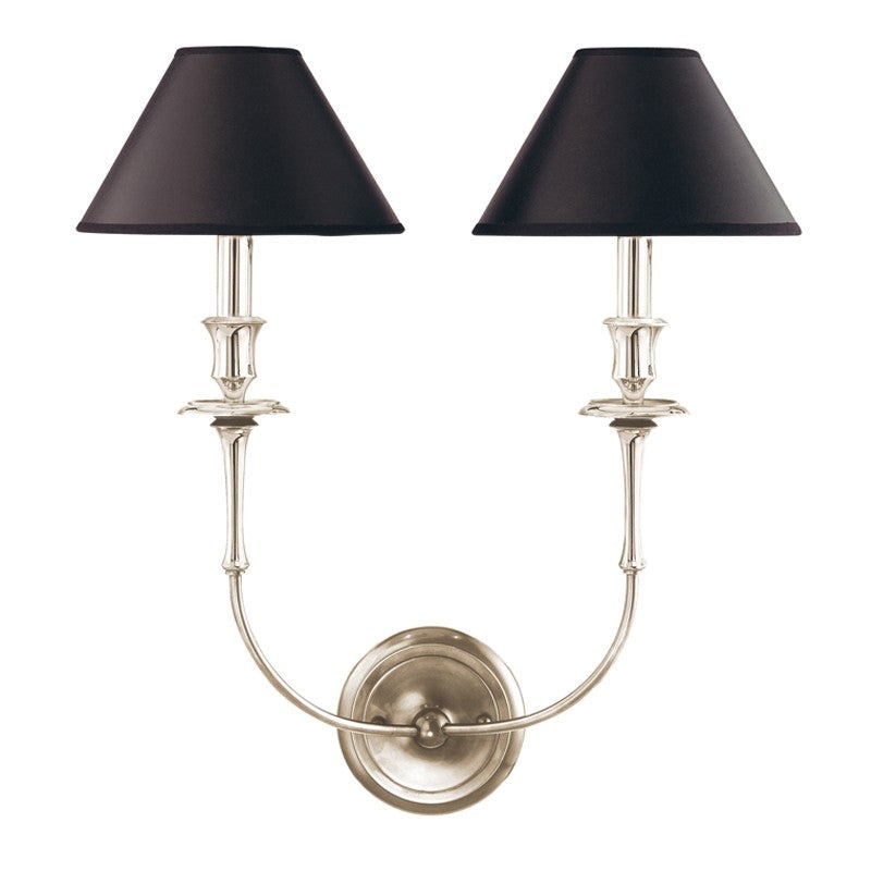 Hudson Valley 1862-PN Jasper Two Light Wall Sconce, Polished Nickel