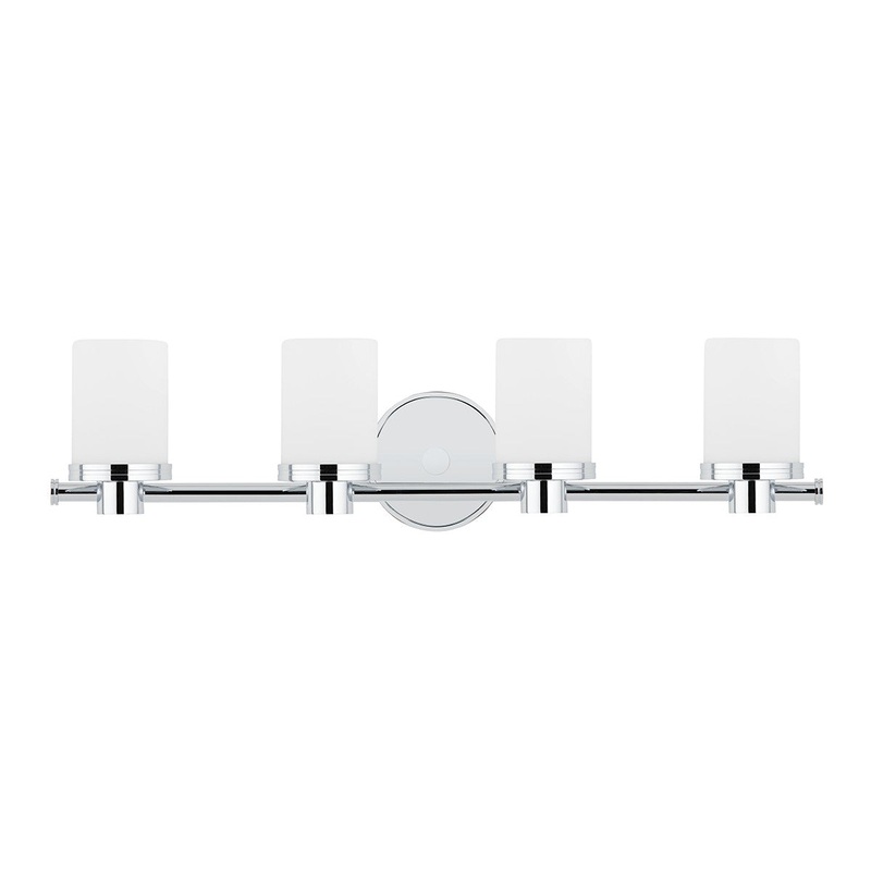 Hudson Valley 2054-PC Southport Four Light Bath Bracket, Polished Chrome (Discontinued)