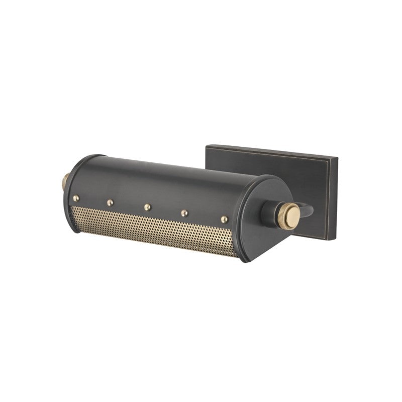 Hudson Valley 2100-AOB Gaines One Light Picture Light, Aged Old Bronze