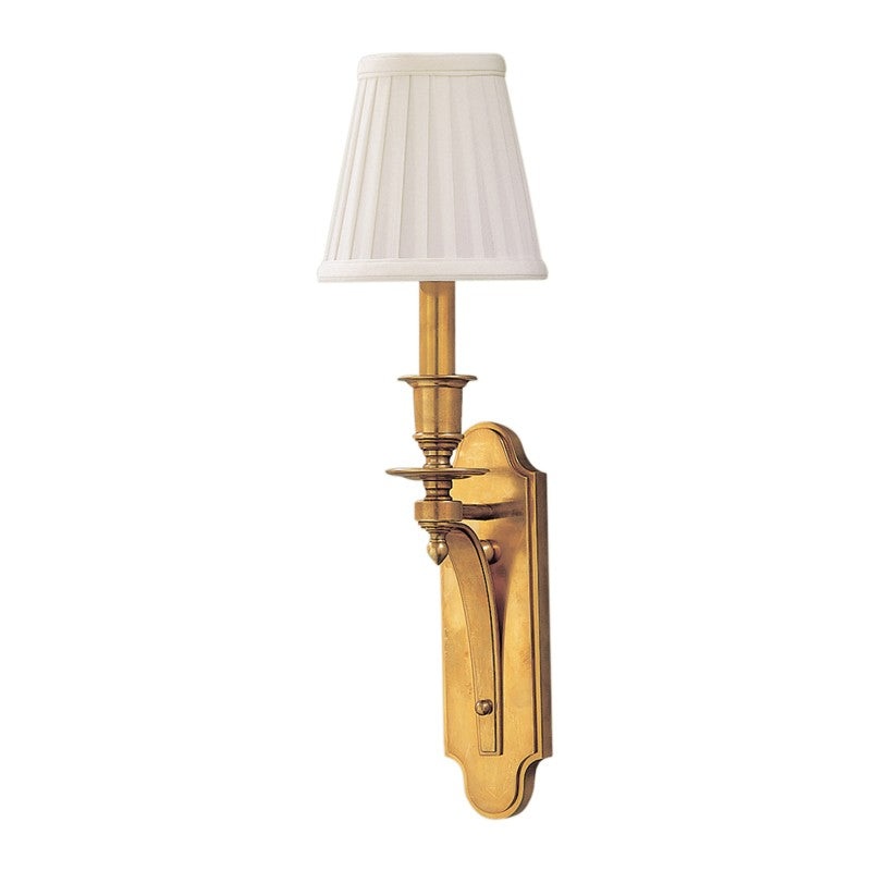 Hudson Valley 2121-AGB Beekman One Light Wall Sconce, Aged Brass
