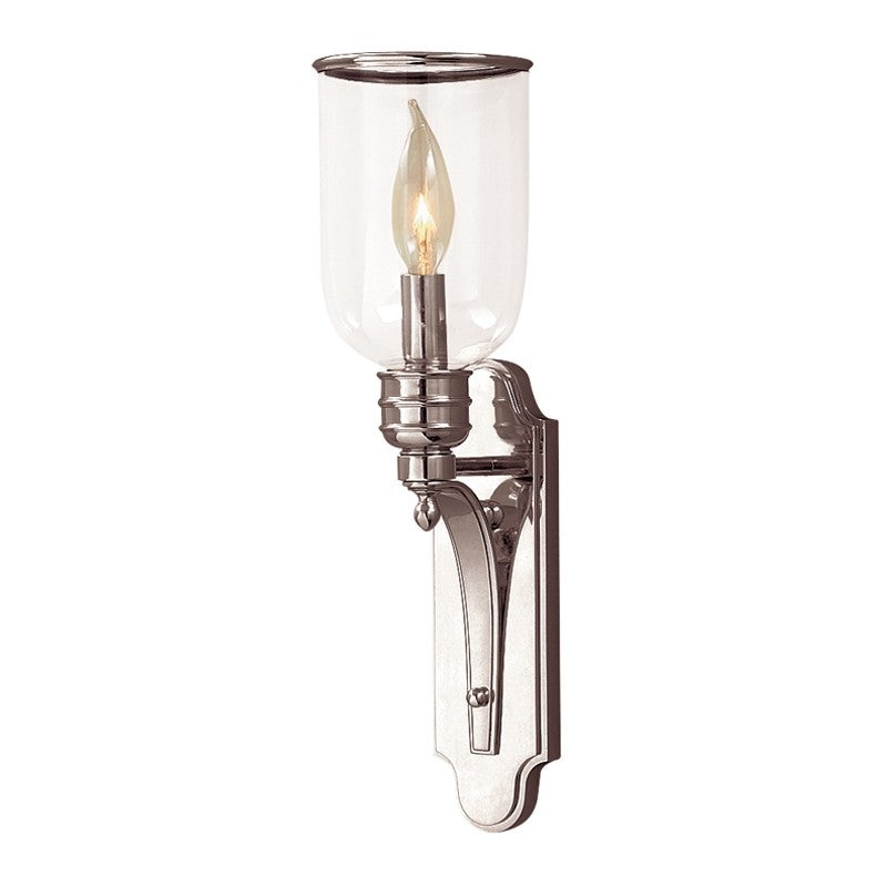 Hudson Valley 2131-PN Beekman One Light Wall Sconce, Polished Nickel (Discontinued)