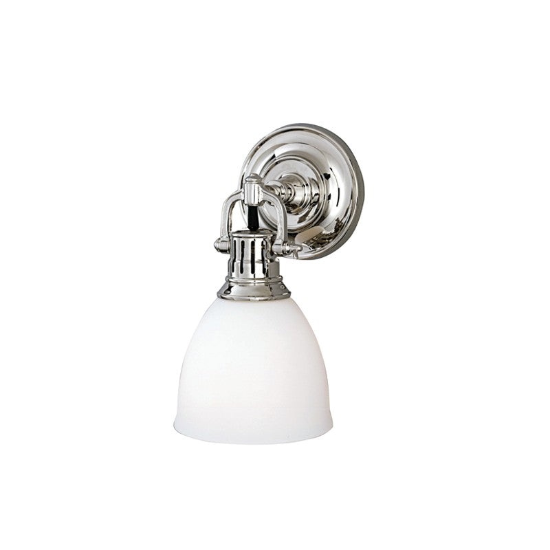 Hudson Valley 2201-PN Pelham One Light Wall Sconce, Polished Nickel (Discontinued)
