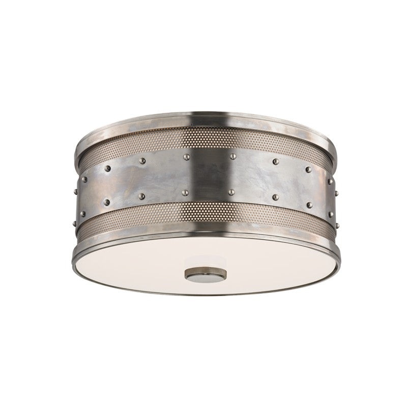 Hudson Valley 2202-HN Gaines Two Light Flush Mount, Historic Nickel