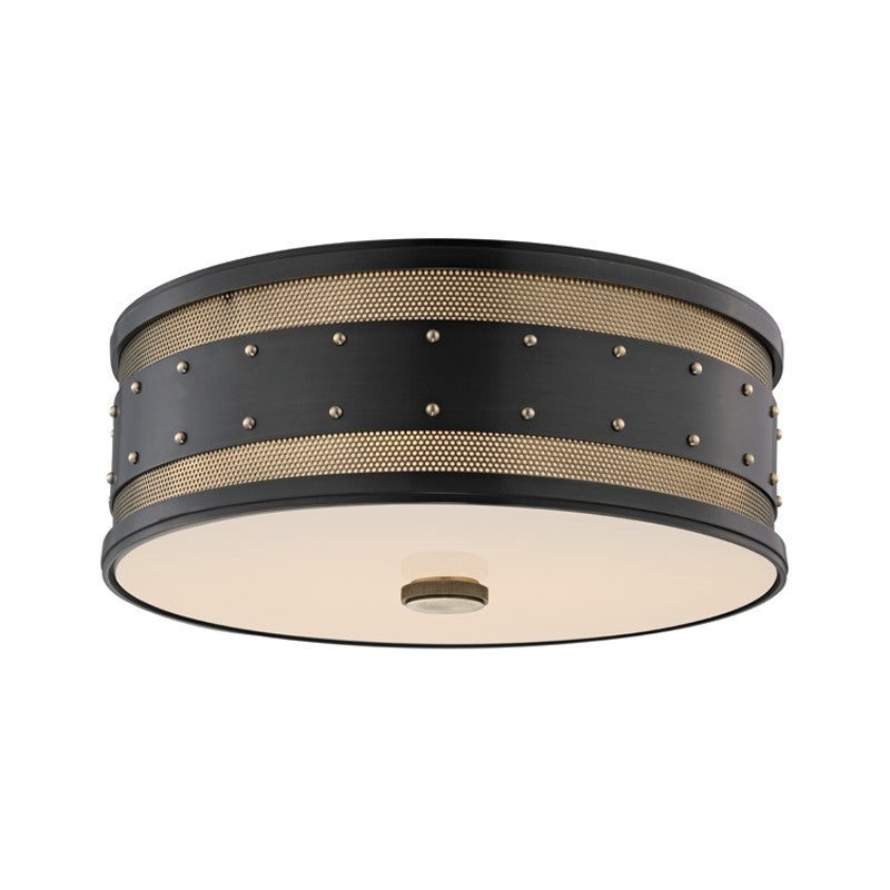 Hudson Valley 2206-AOB Gaines Three Light Flush Mount, Aged Old Bronze