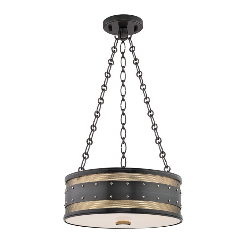 Hudson Valley 2216-AOB Gaines Three Light Pendant, Aged Old Bronze