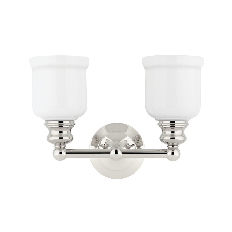 Hudson Valley 2302-PN Riverton Two Light Bath Bracket, Polished Nickel (Discontinued)