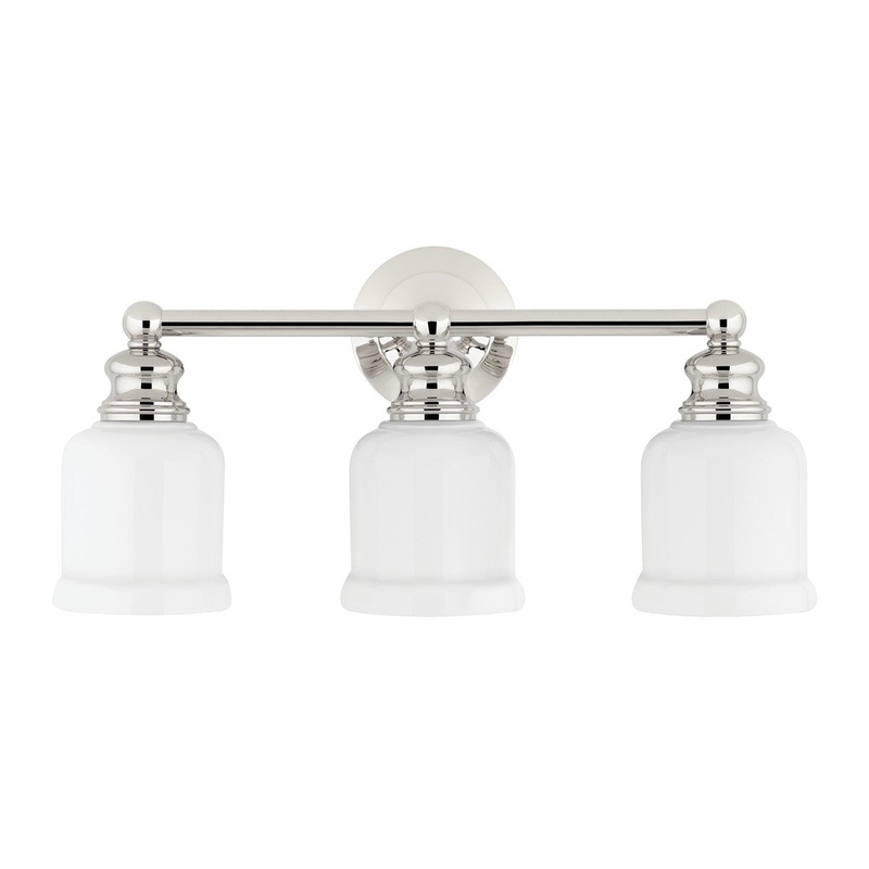 Hudson Valley 2303-PN Riverton Three Light Bath Bracket, Polished Nickel (Discontinued)