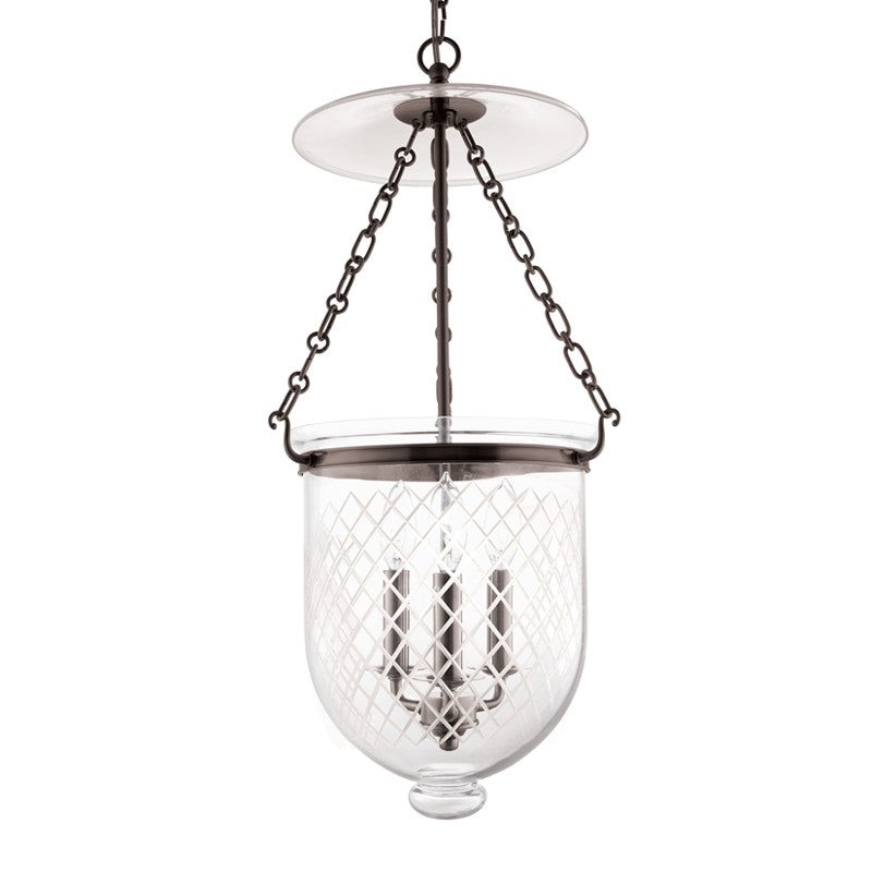Hudson Valley 254-OB-C2 Hampton Three Light Pendant, Old Bronze (Discontinued)
